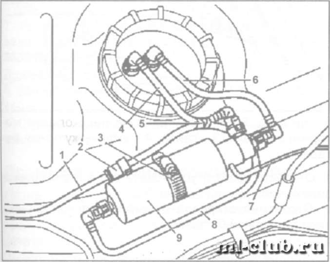 Замена топливного фильтра Mercedes-Benz