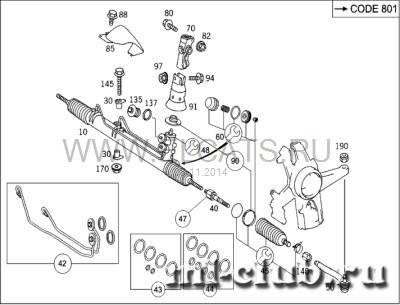 Диагностика рулевого управления мерседес